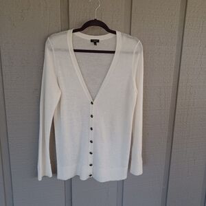 Talbots Mohair Blend Sweater Cardigan Size L Women Preppy Long Sleeve V Neck